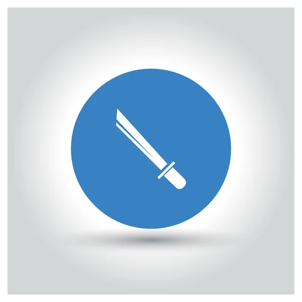 Katana meč ikona — Stockový vektor