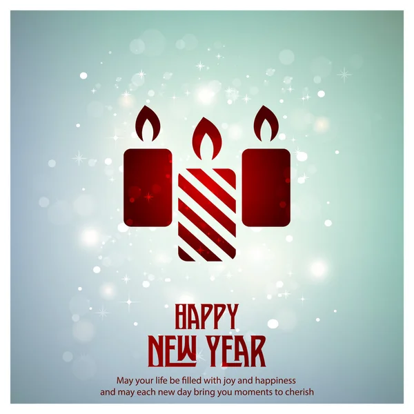 Happy New Year Poster — Stock Vector