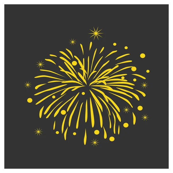 Fireworks icon illustration — Stock Vector