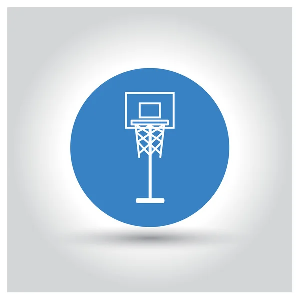 Значок баскетбольной площадки — стоковый вектор