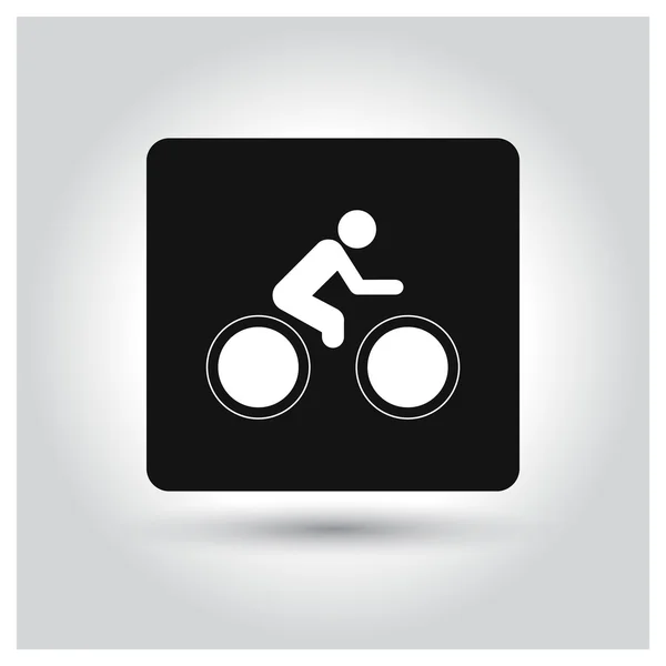 Spåra cykling ikonen — Stock vektor