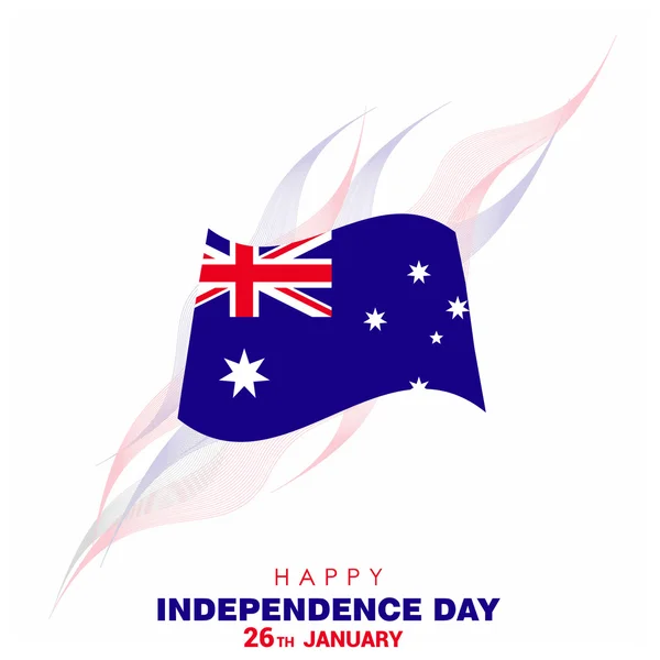 Día de la Independencia Australiana — Archivo Imágenes Vectoriales