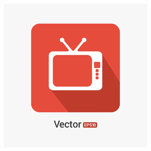 Umrissenes TV-Symbol. — Stockvektor