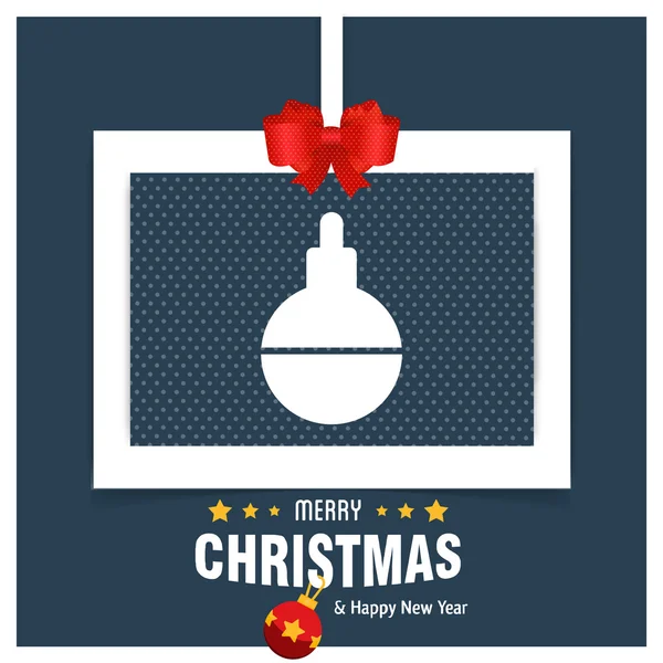 Christmas ball - Greeting card. — Stock Vector