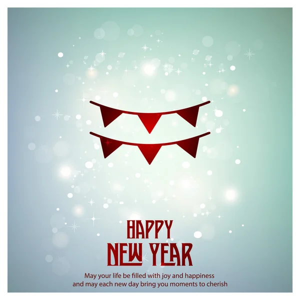 Happy New Year Poster — Stock Vector