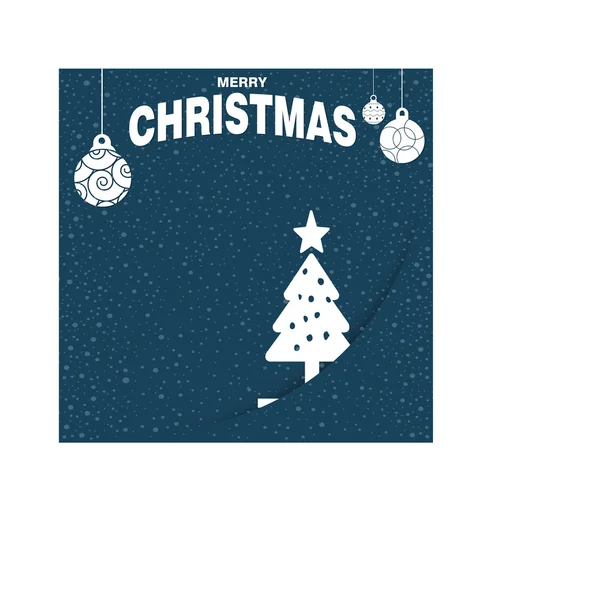 Carte arbre de Noël créative — Image vectorielle