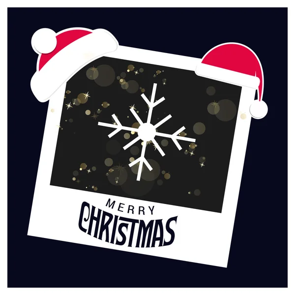 Merry Christmas Greetings Card Design — Stock Vector