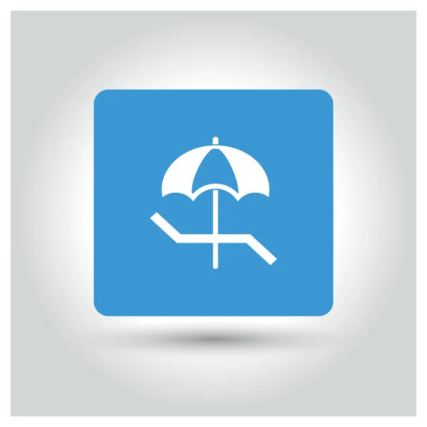 Beach umbrella icon — Stock Vector