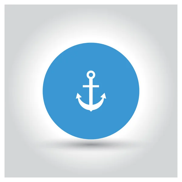 Ikona námořní kotvy — Stockový vektor