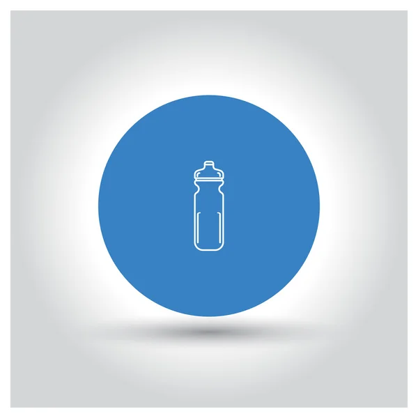 Ciclismo botella de agua icono — Vector de stock