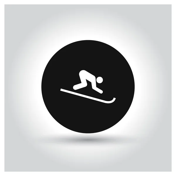 Icona di salto con gli sci — Wektor stockowy