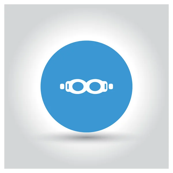 Plavecké brýle ikona — Stockový vektor
