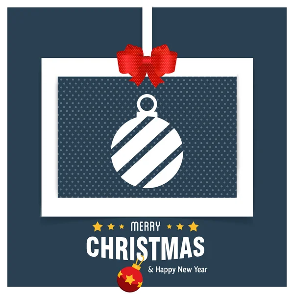 Christmas ball - Greeting card. — Stock Vector