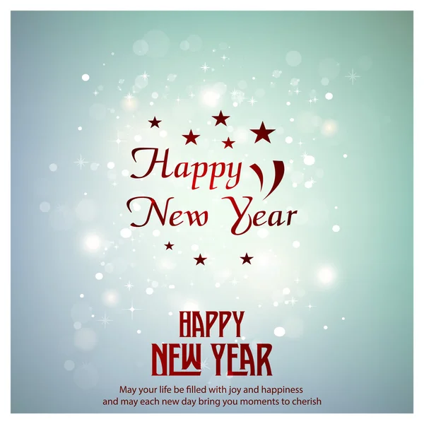 Happy New Year Poster — Stock Vector