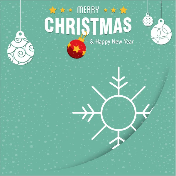 Feliz Navidad diseño de tarjetas de felicitación — Vector de stock
