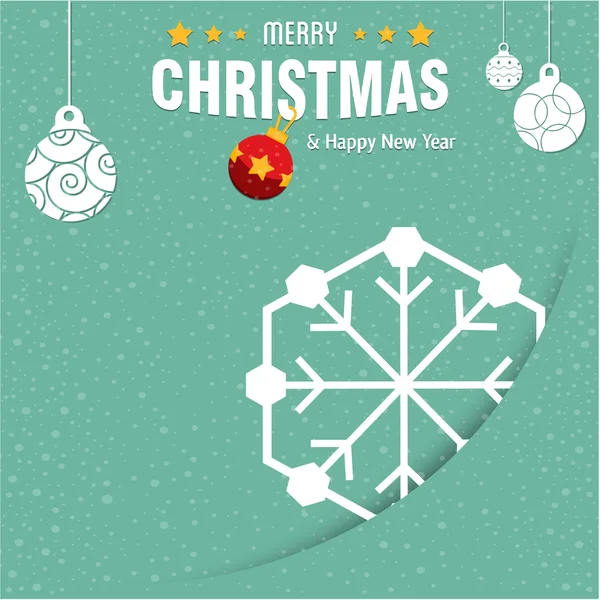 Feliz Navidad diseño de tarjetas de felicitación — Vector de stock