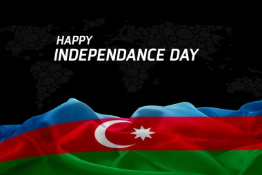 Azerbaycan Bağımsızlık günü kartı