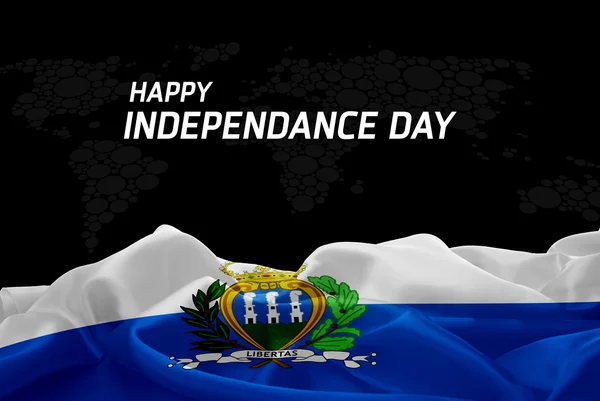 Tarjeta San Marino Día de la Independencia — Foto de Stock