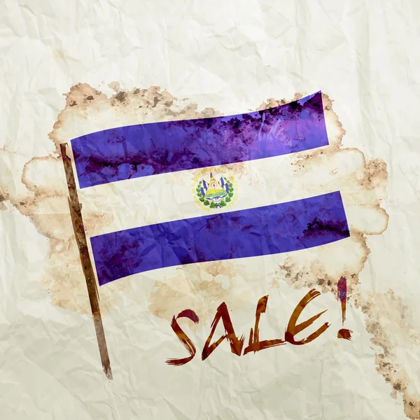 Bandera de El Salvador — Foto de Stock