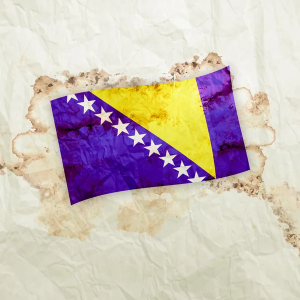 Bandera de Bosnia y Herzegovina —  Fotos de Stock