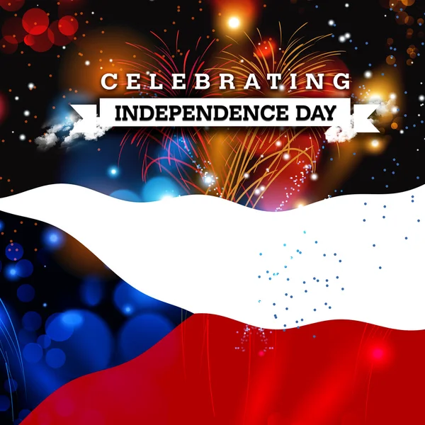 República Checa Tarjeta Día de la Independencia — Foto de Stock