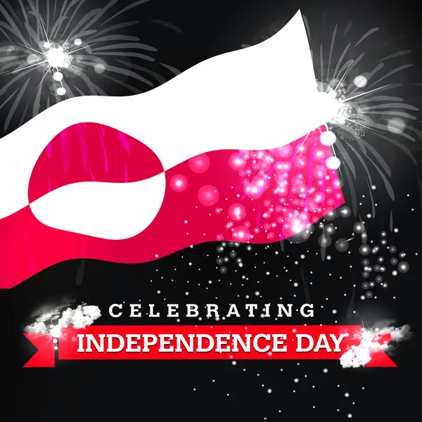 Greenland Independence Day card — Stock Photo, Image