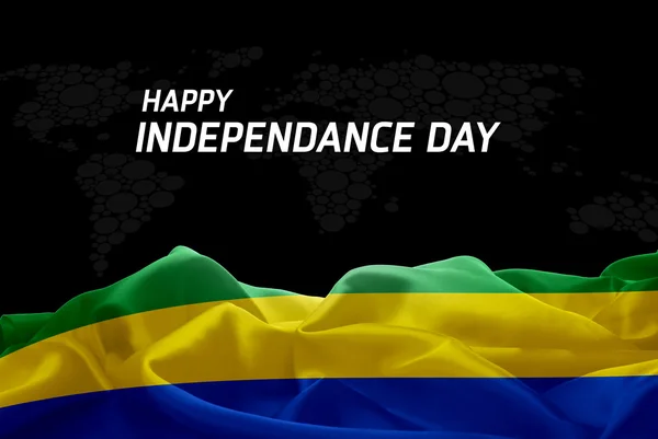 Gabon Independence Day card — Stockfoto