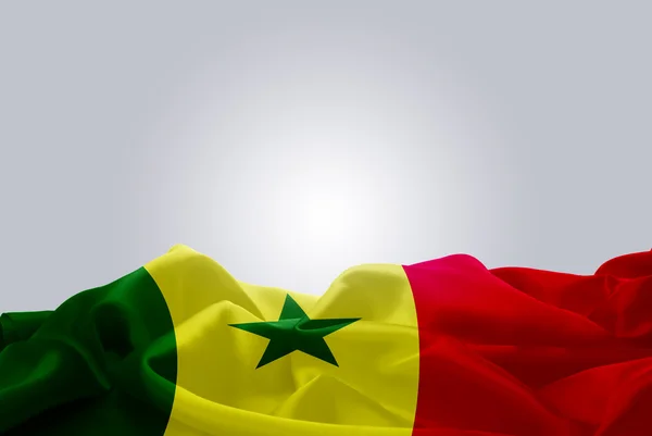 Bandera 3D de Senegal , — Foto de Stock