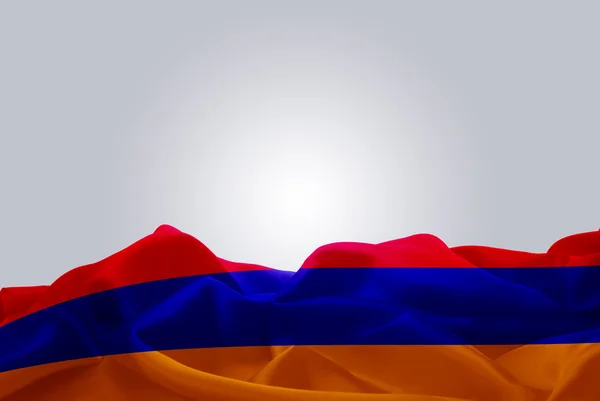 Armenia-Flagge aus Stoff — Stockfoto