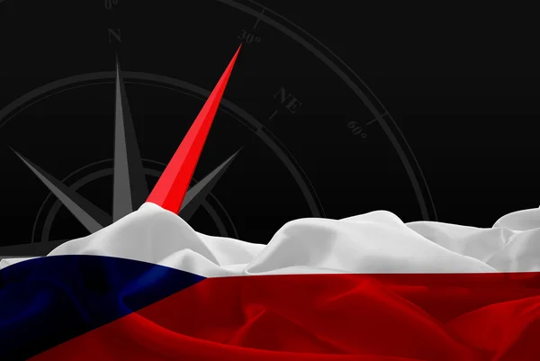 National flag of Czech Republic — Stock Photo, Image