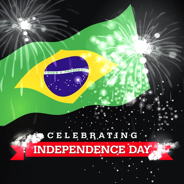 Independence Day card with flag — Stock Photo, Image