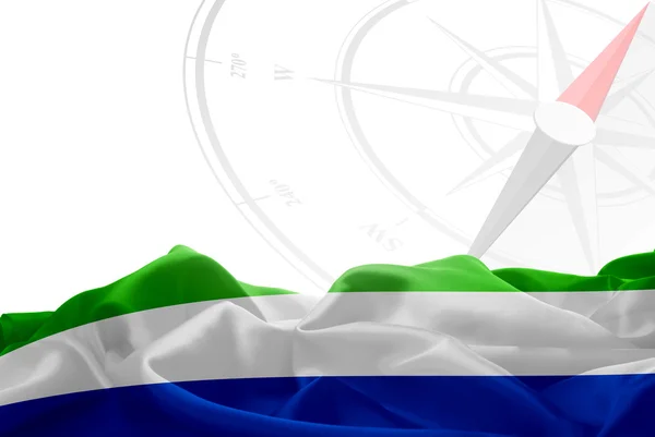 Sierra Leone ulusal bayrak — Stok fotoğraf