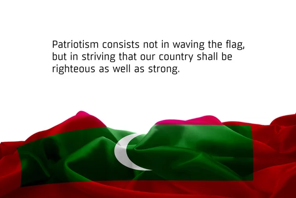 애국 물결치는 깃발 개념 안에 구성 — 스톡 사진