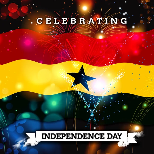 Ghana Tarjeta del Día de la Independencia — Foto de Stock