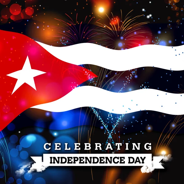 Cuba Independence Day card — Stock fotografie