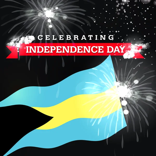 Bayrağı olan bağımsızlık günü kartı — Stok fotoğraf