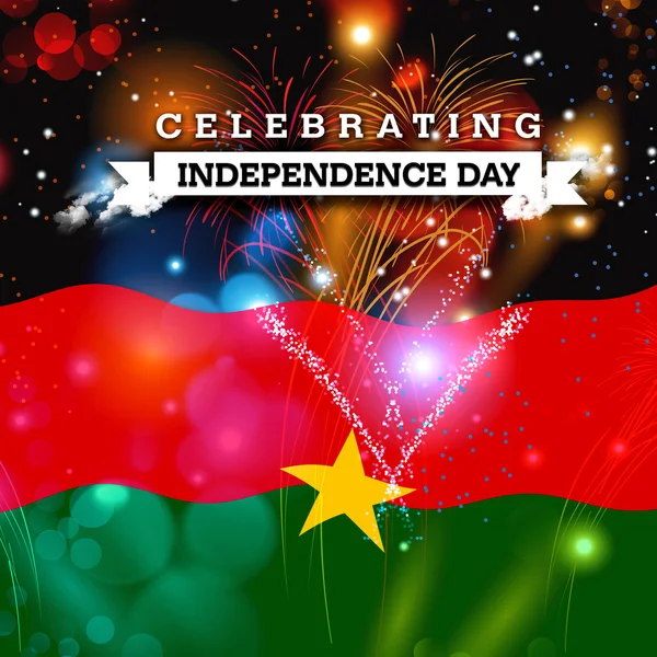 Burkina Faso Independence day card — Stock Photo, Image