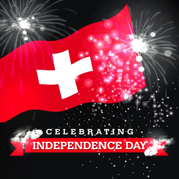 День незалежності Швейцарії картки — стокове фото