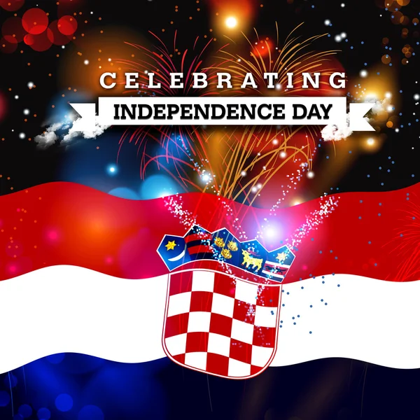 Dia da independência da croácia — Fotografia de Stock