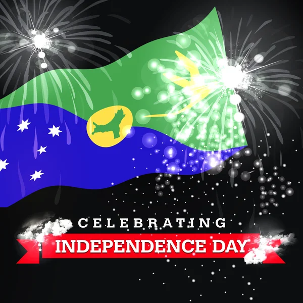 Independence Day card with flag — Stock Photo, Image