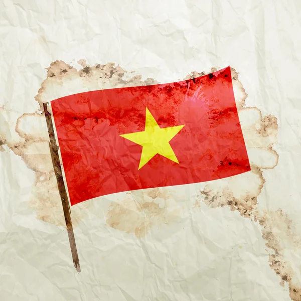 Bandera grunge de Vietnam — Foto de Stock