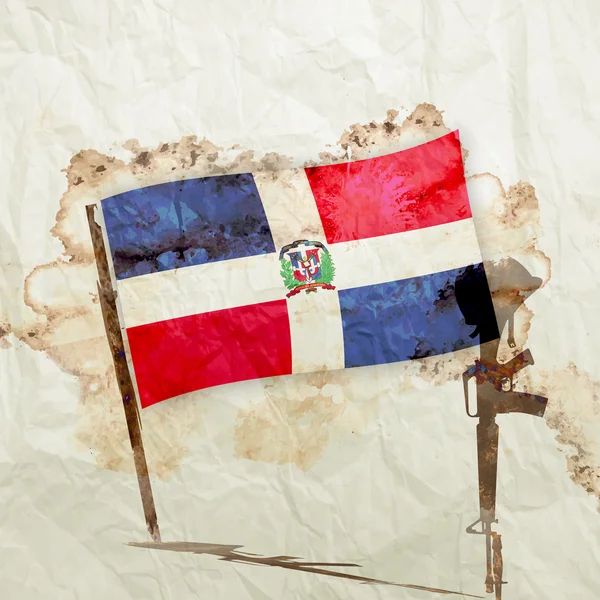 Σημαία της Δομινικανής Δημοκρατίας — Φωτογραφία Αρχείου
