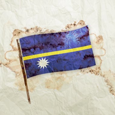 Nauru grunge bayrağı