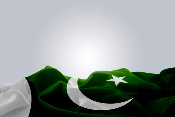 Nationale vlag van pakistan — Stockfoto