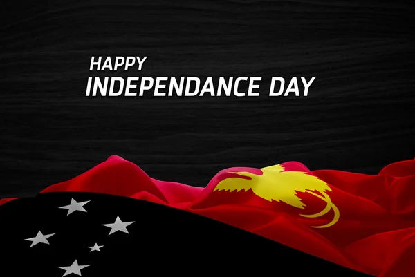Carte du jour de l'indépendance de la Papouasie-Nouvelle-Guinée — Photo