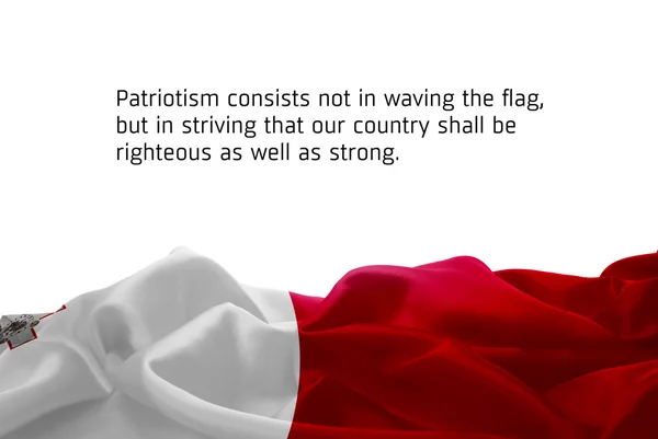 Waving flag of Malta — Stock Photo, Image