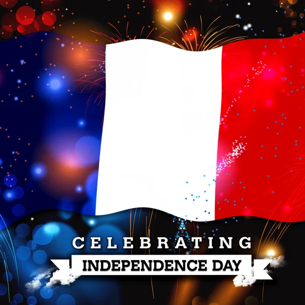 France Independence Day card — Stock Photo, Image