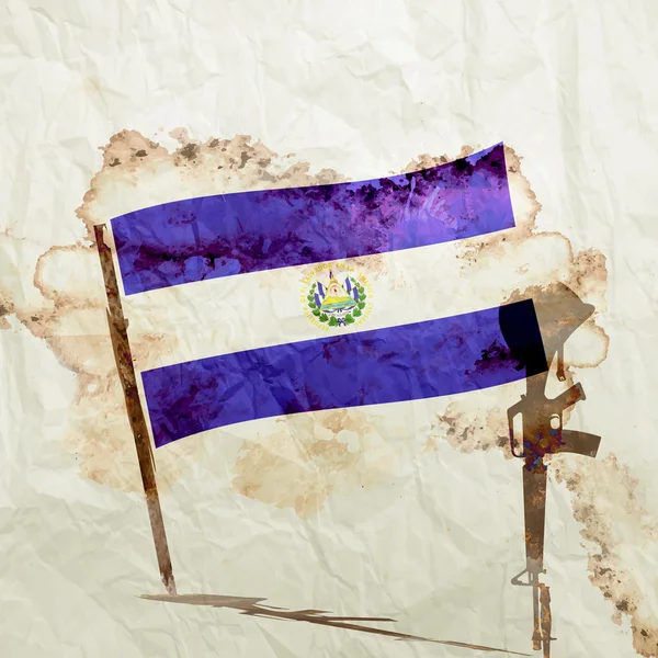 Bandera de El Salvador — Foto de Stock