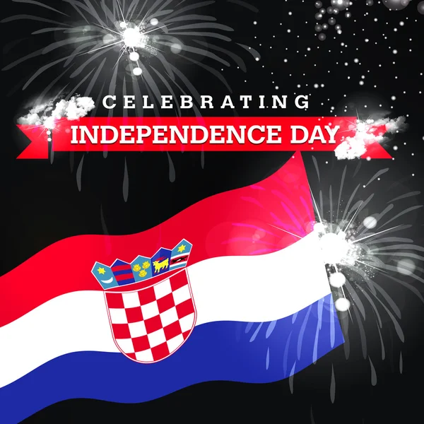 Croatia Independence Day card — Stock Photo, Image