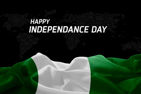 Nigeria Independence Day card — Stock Photo, Image